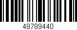 Código de barras (EAN, GTIN, SKU, ISBN): '48789440'