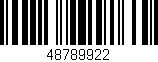 Código de barras (EAN, GTIN, SKU, ISBN): '48789922'