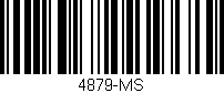 Código de barras (EAN, GTIN, SKU, ISBN): '4879-MS'