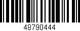 Código de barras (EAN, GTIN, SKU, ISBN): '48790444'