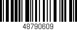 Código de barras (EAN, GTIN, SKU, ISBN): '48790609'
