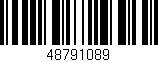 Código de barras (EAN, GTIN, SKU, ISBN): '48791089'