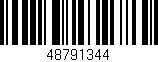 Código de barras (EAN, GTIN, SKU, ISBN): '48791344'