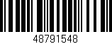 Código de barras (EAN, GTIN, SKU, ISBN): '48791548'