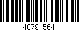 Código de barras (EAN, GTIN, SKU, ISBN): '48791564'
