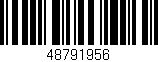 Código de barras (EAN, GTIN, SKU, ISBN): '48791956'