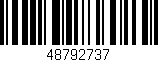 Código de barras (EAN, GTIN, SKU, ISBN): '48792737'