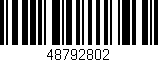 Código de barras (EAN, GTIN, SKU, ISBN): '48792802'