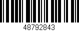 Código de barras (EAN, GTIN, SKU, ISBN): '48792843'