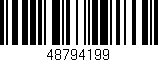 Código de barras (EAN, GTIN, SKU, ISBN): '48794199'