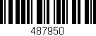 Código de barras (EAN, GTIN, SKU, ISBN): '487950'