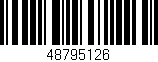 Código de barras (EAN, GTIN, SKU, ISBN): '48795126'