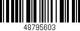 Código de barras (EAN, GTIN, SKU, ISBN): '48795603'