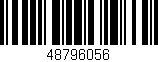 Código de barras (EAN, GTIN, SKU, ISBN): '48796056'