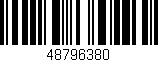 Código de barras (EAN, GTIN, SKU, ISBN): '48796380'