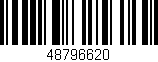 Código de barras (EAN, GTIN, SKU, ISBN): '48796620'