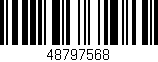 Código de barras (EAN, GTIN, SKU, ISBN): '48797568'
