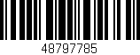 Código de barras (EAN, GTIN, SKU, ISBN): '48797785'