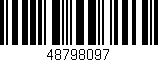 Código de barras (EAN, GTIN, SKU, ISBN): '48798097'