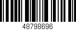 Código de barras (EAN, GTIN, SKU, ISBN): '48798696'