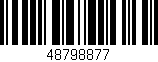 Código de barras (EAN, GTIN, SKU, ISBN): '48798877'