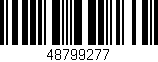 Código de barras (EAN, GTIN, SKU, ISBN): '48799277'