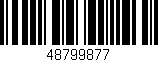Código de barras (EAN, GTIN, SKU, ISBN): '48799877'