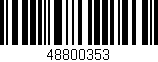 Código de barras (EAN, GTIN, SKU, ISBN): '48800353'