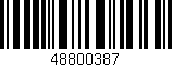 Código de barras (EAN, GTIN, SKU, ISBN): '48800387'