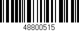 Código de barras (EAN, GTIN, SKU, ISBN): '48800515'