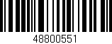 Código de barras (EAN, GTIN, SKU, ISBN): '48800551'
