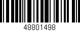 Código de barras (EAN, GTIN, SKU, ISBN): '48801498'