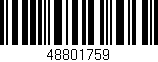 Código de barras (EAN, GTIN, SKU, ISBN): '48801759'