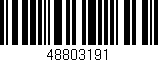 Código de barras (EAN, GTIN, SKU, ISBN): '48803191'