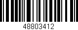 Código de barras (EAN, GTIN, SKU, ISBN): '48803412'