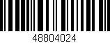 Código de barras (EAN, GTIN, SKU, ISBN): '48804024'