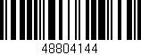 Código de barras (EAN, GTIN, SKU, ISBN): '48804144'