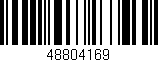 Código de barras (EAN, GTIN, SKU, ISBN): '48804169'