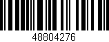 Código de barras (EAN, GTIN, SKU, ISBN): '48804276'