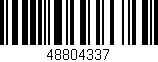 Código de barras (EAN, GTIN, SKU, ISBN): '48804337'