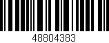 Código de barras (EAN, GTIN, SKU, ISBN): '48804383'