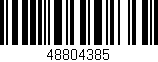 Código de barras (EAN, GTIN, SKU, ISBN): '48804385'