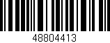 Código de barras (EAN, GTIN, SKU, ISBN): '48804413'