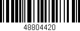Código de barras (EAN, GTIN, SKU, ISBN): '48804420'