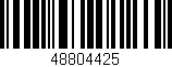 Código de barras (EAN, GTIN, SKU, ISBN): '48804425'