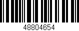 Código de barras (EAN, GTIN, SKU, ISBN): '48804654'