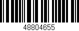 Código de barras (EAN, GTIN, SKU, ISBN): '48804655'