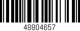 Código de barras (EAN, GTIN, SKU, ISBN): '48804657'