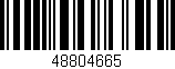 Código de barras (EAN, GTIN, SKU, ISBN): '48804665'