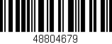 Código de barras (EAN, GTIN, SKU, ISBN): '48804679'